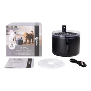 FLOW  draadloze drinkfontein zwart