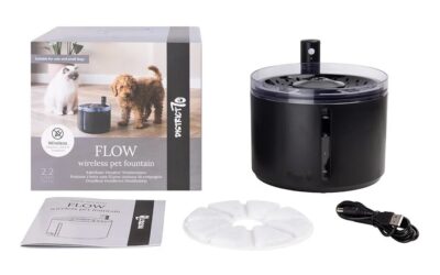 FLOW  draadloze drinkfontein zwart