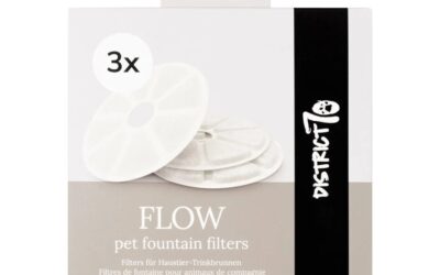 Filters (3st.) voor District 70 Flow drinkfontein wit en zwart